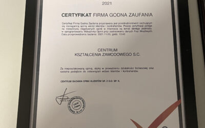 IODN.pl wkracza w nowy rok z nowym certyfikatem jakości